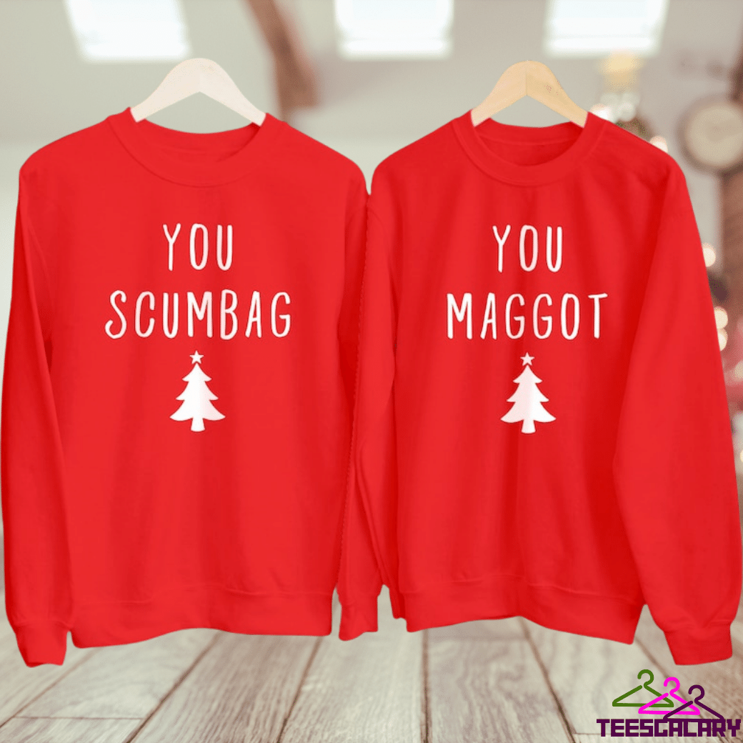 Funny Couple Matching Christmas Sweatshirts