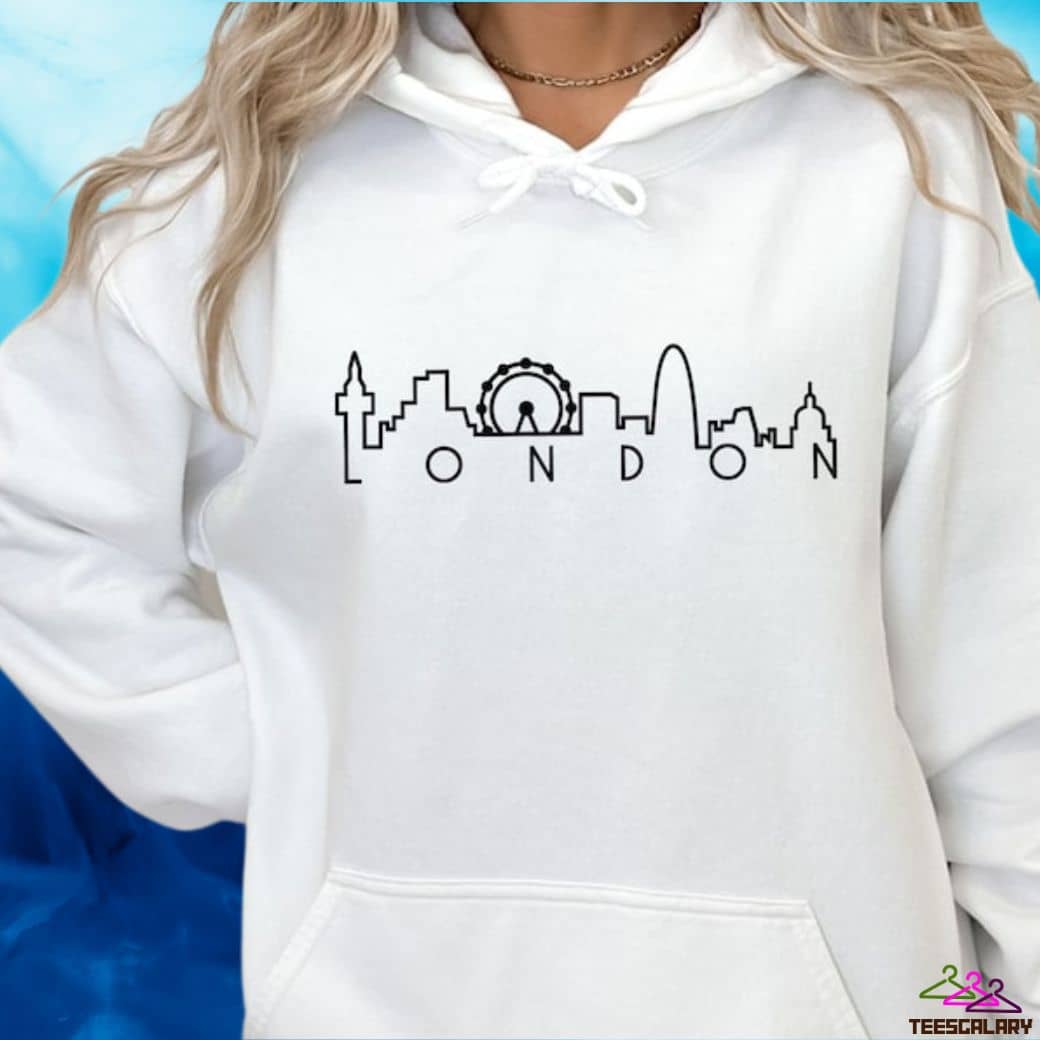 London Print Elegant Hoodies For Women