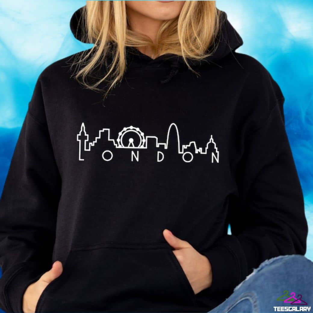 London Print Elegant Hoodies For Women