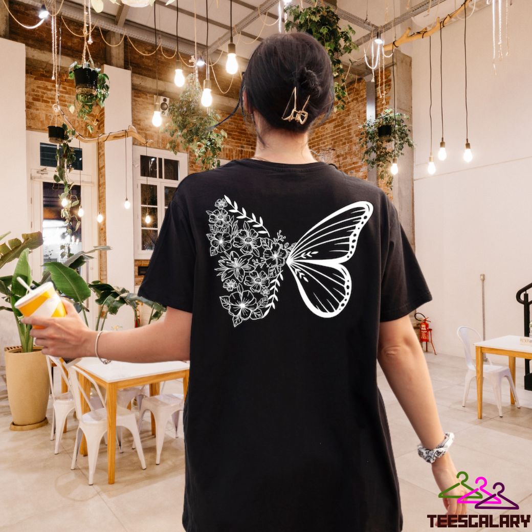 Floral Butterfly Graphic Hoodie