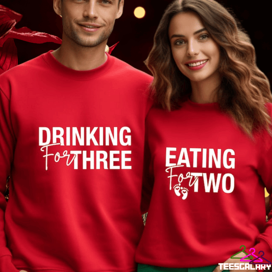 Pregnancy Reveal Couple Sweatshirt