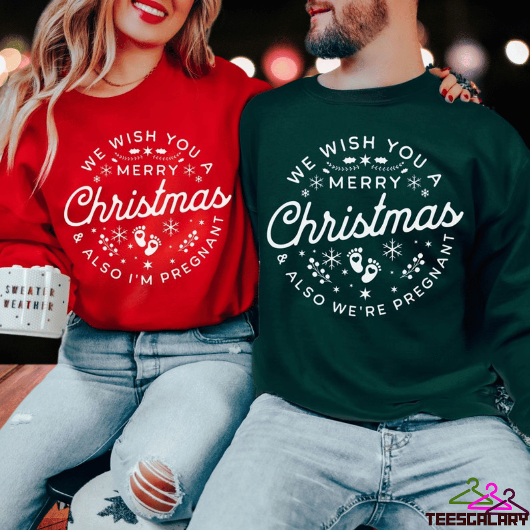 Pregnancy Announcement Couple Matching Sweatshirt